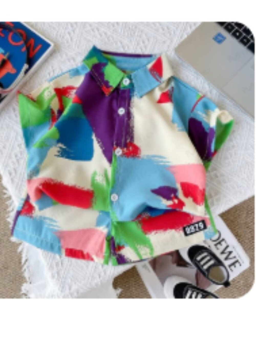 Toddler Colorful Polo Shirt and Shorts Set Colorful / 2-3T Matching Set
